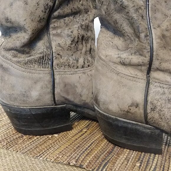 Tony Lama Brown Cowboy Boots Men's Size 8 EE- style 6433 - Picture 5 of 15